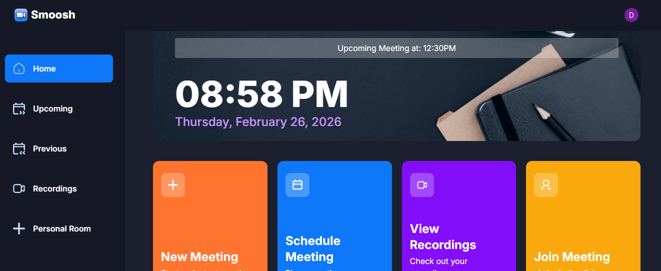 Smoosh - Video conferencing app